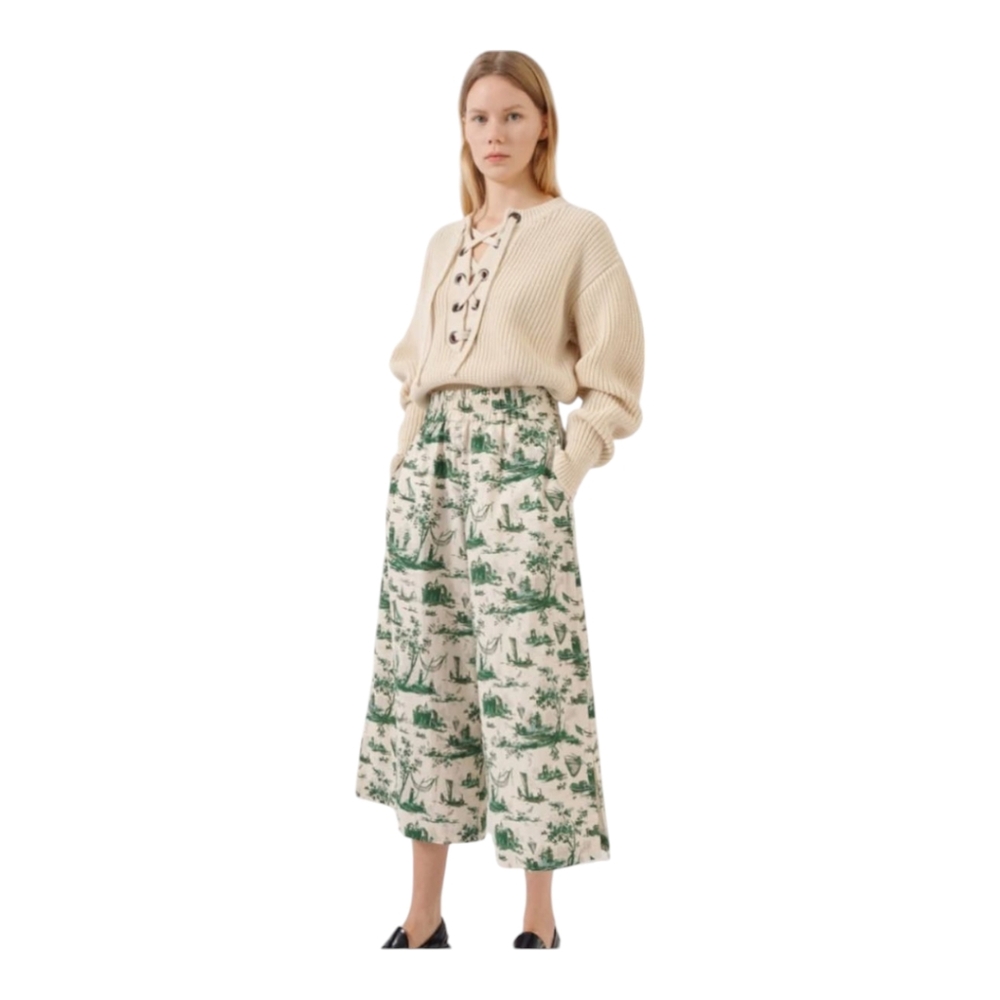 Baum Und Pferdgarten Women's Nobi Trousers - Harbourscape Green - EU 36 (Small)